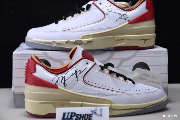Cheap EP Jordan 2 DJ4375-106 SP Low White O-W Retro Air DJ4375-106 Red 0521